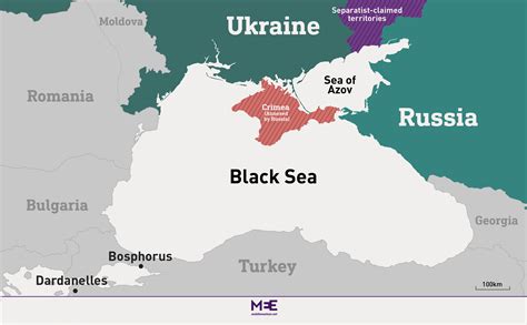 map of ukraine and russia black sea